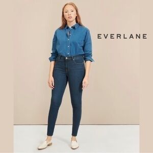 everlane jeans blue ankle the mid rise skinny jean Size 27 Stretch